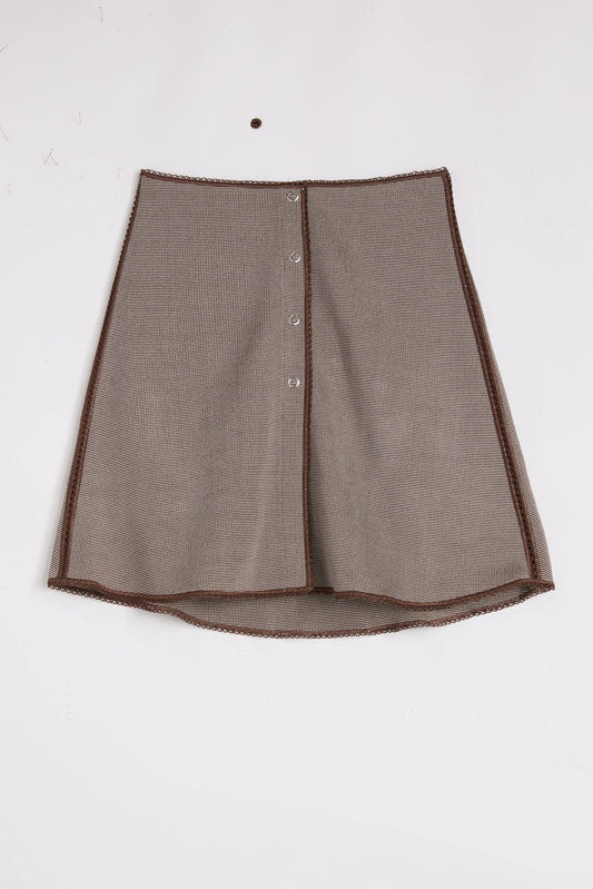 KNITTED MINI SKIRT