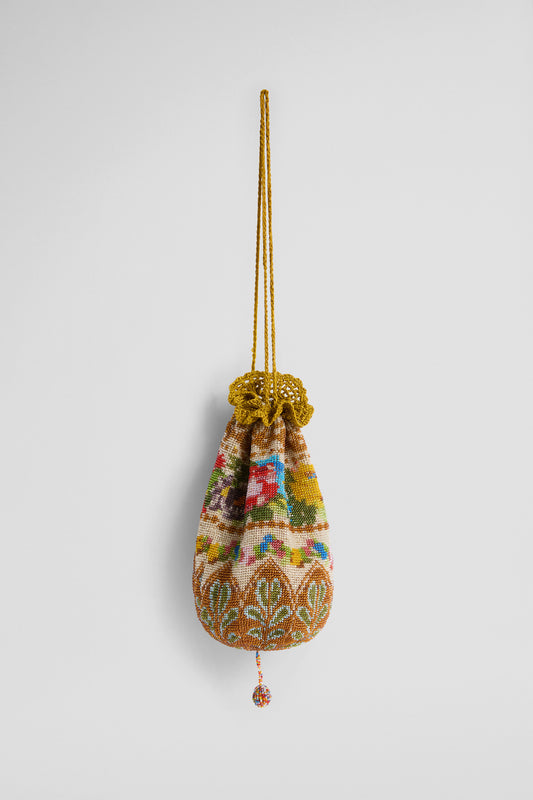 GLASS BEADED VINTAGE PURSE