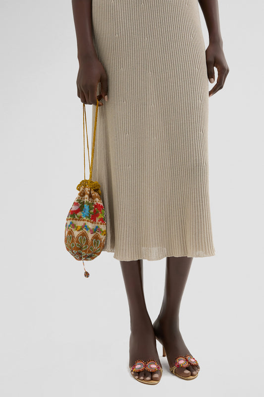 GLASS BEADED VINTAGE PURSE