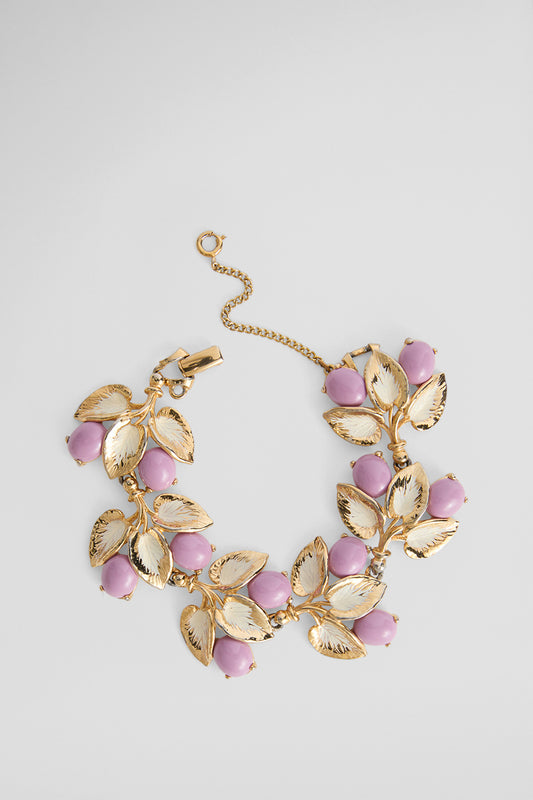 GOLD & LILAC BRACELET - SCHIAPARELLI