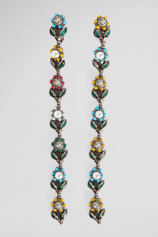 FLORAL DROP EARRINGS - GUCCI