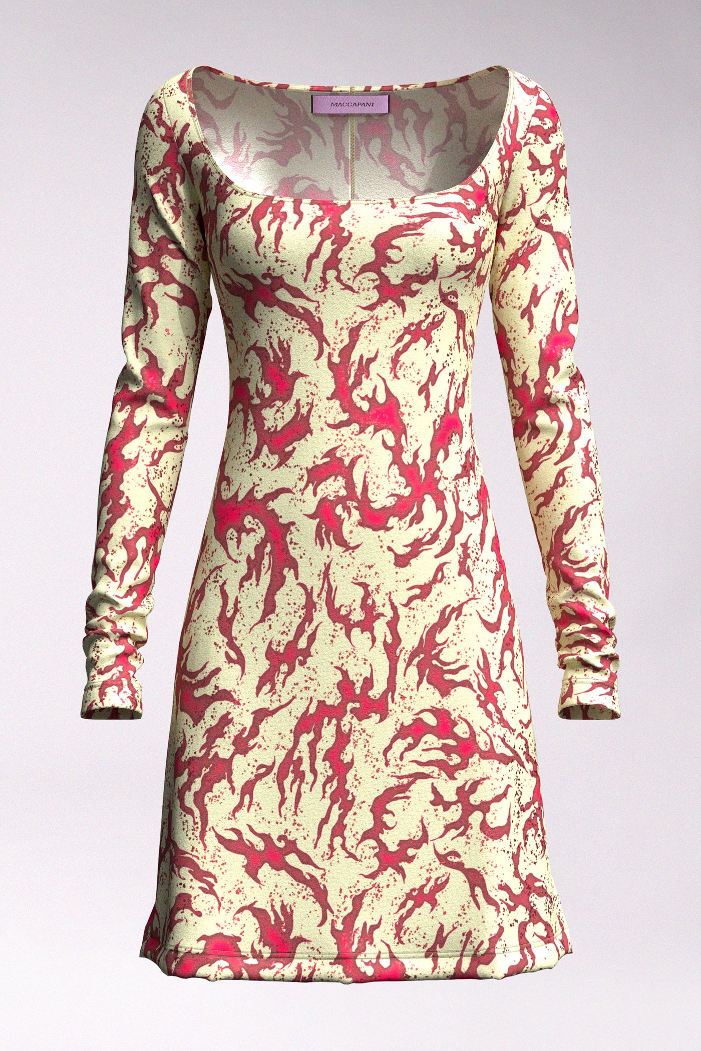 MACCAPANI - ELSA DRESS - BLACK CHERRY CREAM