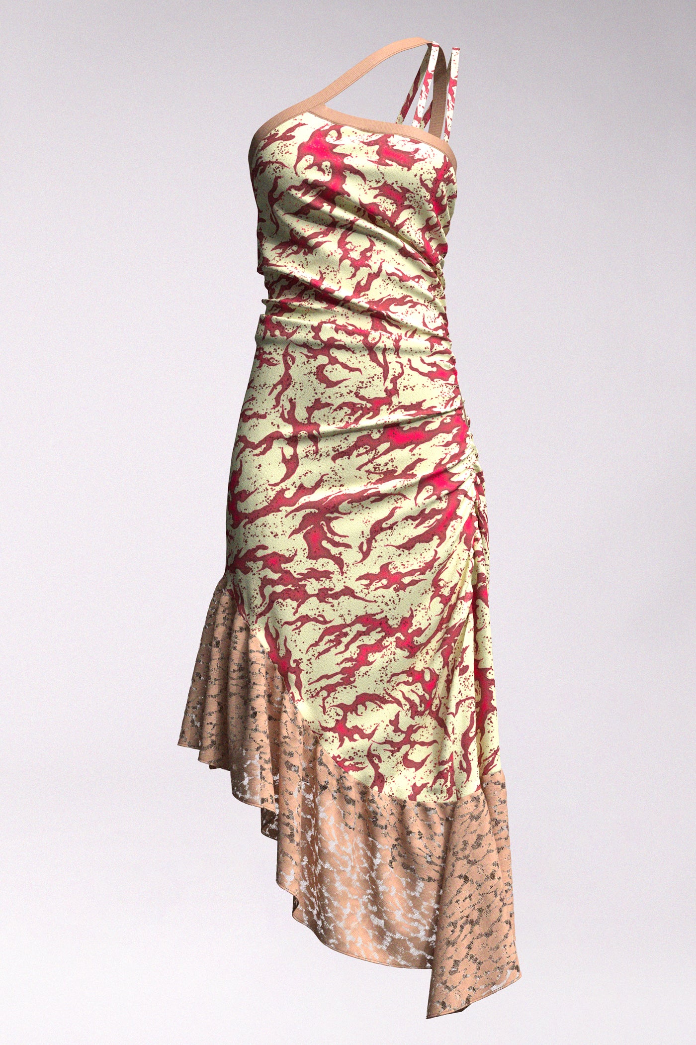 MACCAPANI - ALBI DRESS - BLACK CHERRY CREAM