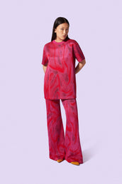 JACQUARD T - FUXIA RED