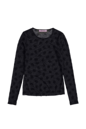 LONG SLEEVE SKIMPY T - BLACK