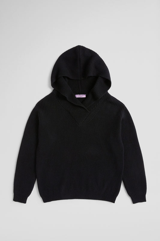 KNITTED HOODIE