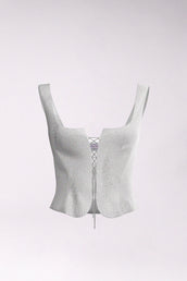 COMFY CORSET - OFF WHITE SILVER