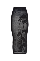 SEAMLESS OVER SKIRT - BLACK