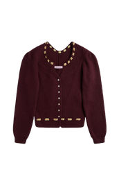 ALPINE CARDI - BORDEAUX HOLIDAY EDITION