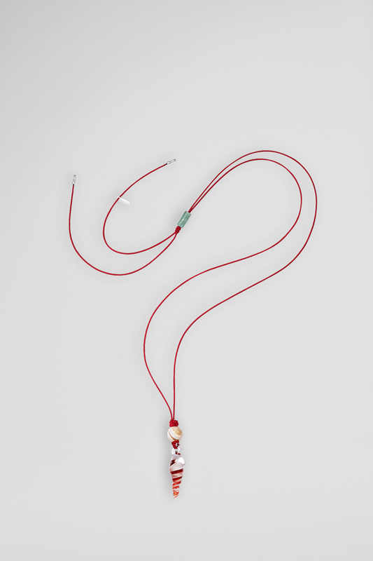 Crimson Pugiliana Cord Pendant