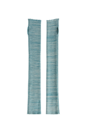 WOOL ARM WARMERS - LIGHT BLUE MELANGE