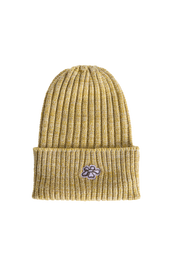 KNITTED BEANIE - MUSTARD MELANGE