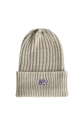 KNITTED BEANIE - PEARL GREY MELANGE