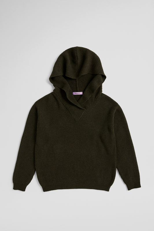 KNITTED HOODIE