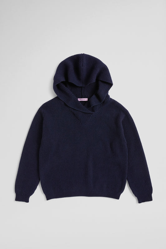 KNITTED HOODIE