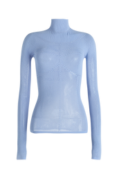 SECOND SKIN MOCK-NECK - SKY