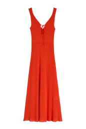 TIE UP DRESS - ORANGE