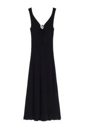 TIE UP DRESS - BLACK