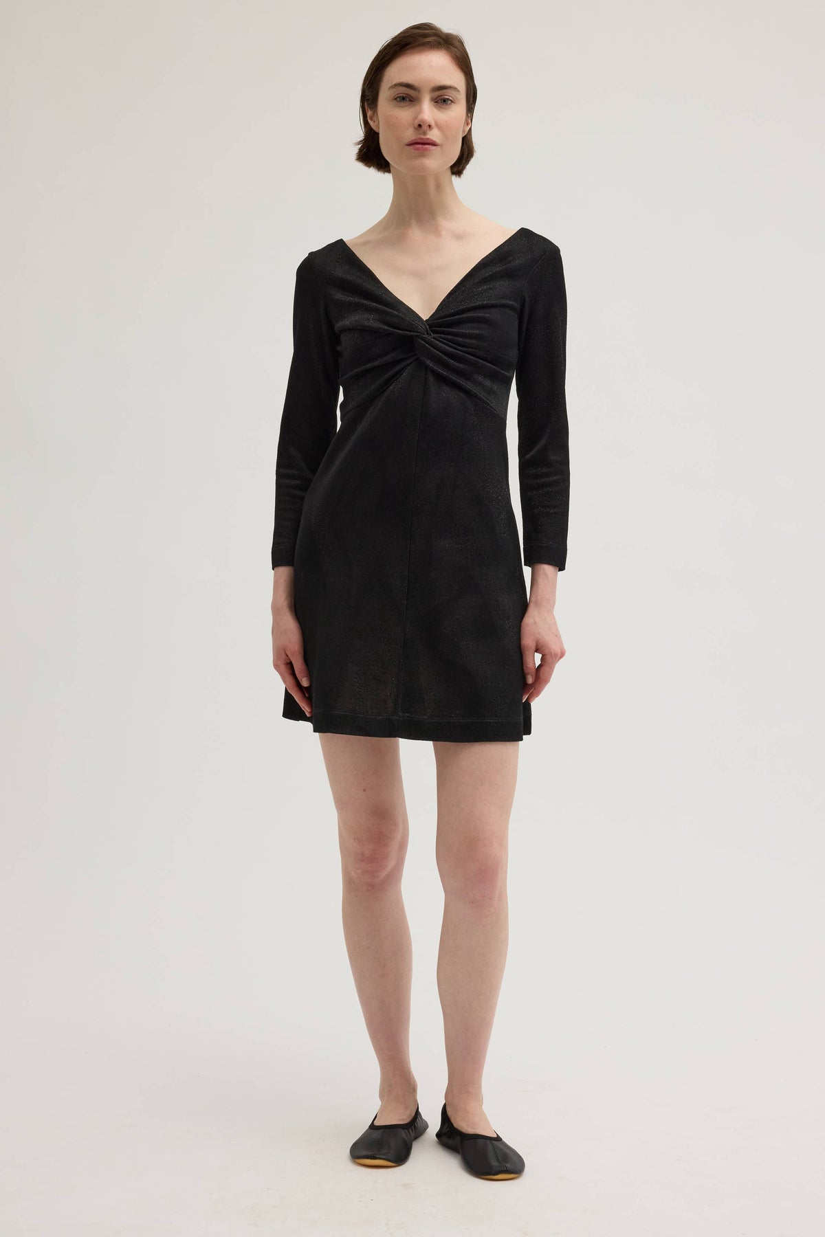 KNOTTED MINI DRESS