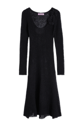 WINTER LACE DRESS - BLACK