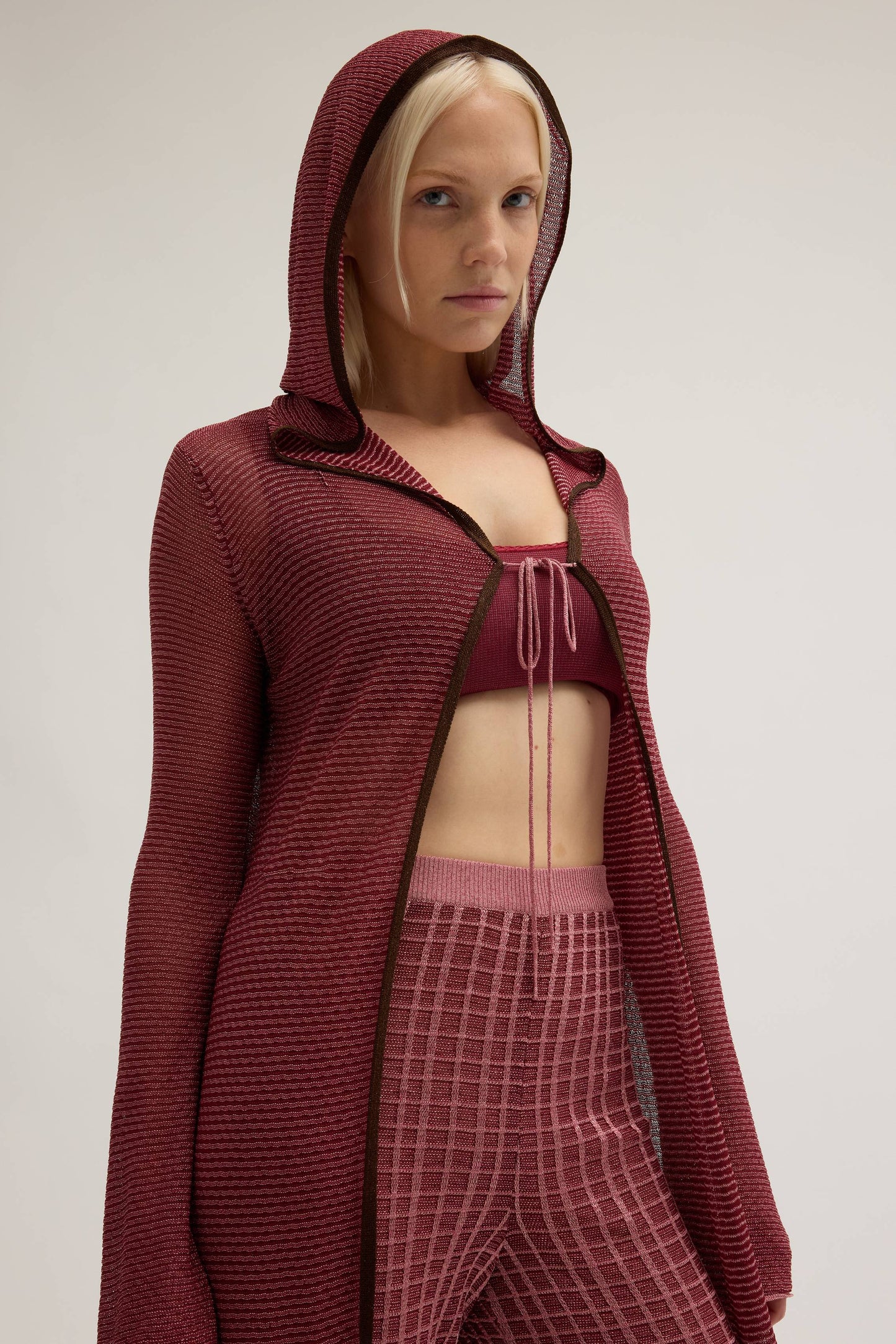 HOODED OVERCOAT