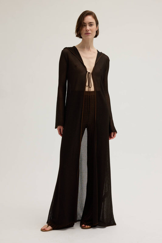 HOODED OVERCOAT