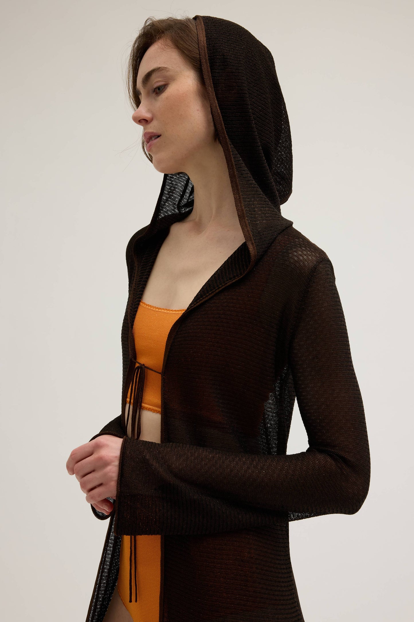 HOODED OVERCOAT