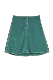 KNITTED MINI SKIRT - GREY MINT