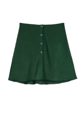 KNITTED MINI SKIRT - GREEN GREY