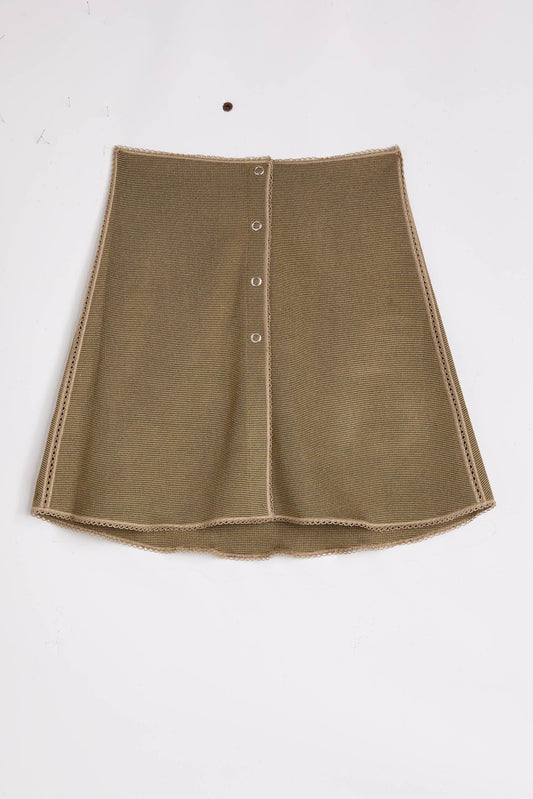 KNITTED MINI SKIRT