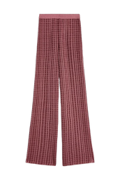 RELAXED KNIT PANT - BORDEAUX PINK