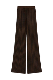RELAXED KNIT PANT - BROWN BLACK