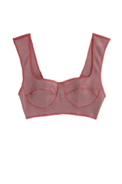 KNITTED TOP - BURNT BEIGE