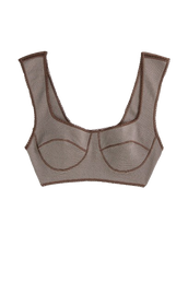 KNITTED TOP - TOBACCO BEIGE