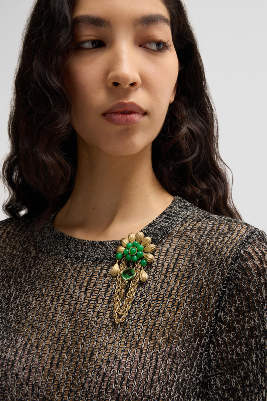VINTAGE FLOWER BROOCH