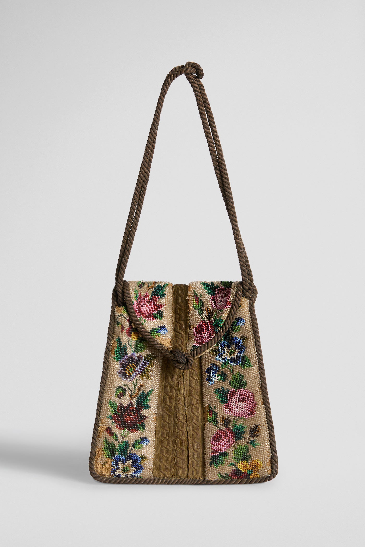HAND EMBROIDERED PURSE - 19th c.