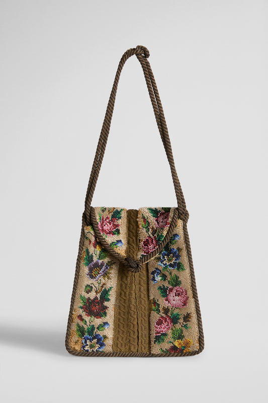 HAND EMBROIDERED PURSE - 19th c.