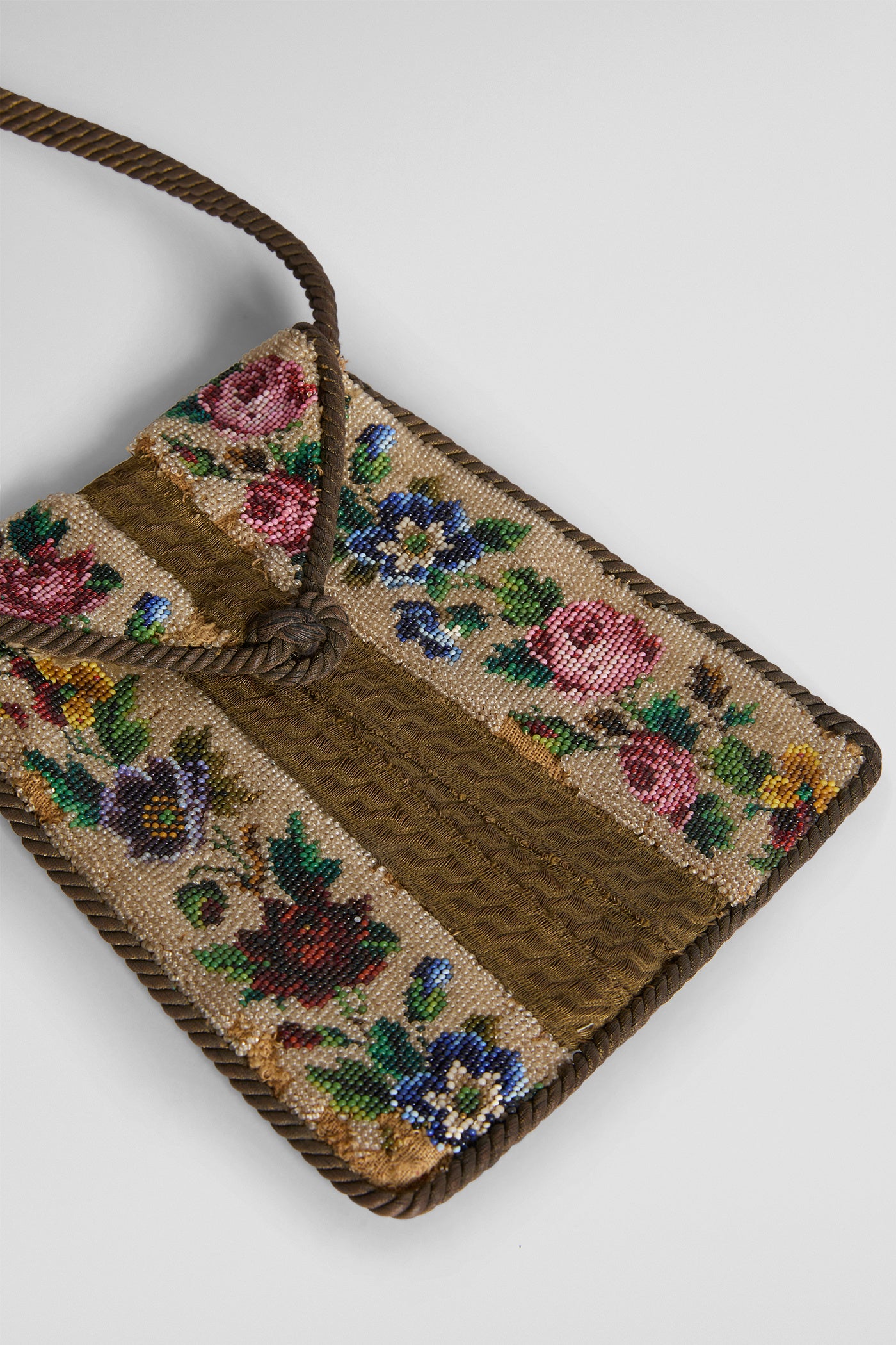 HAND EMBROIDERED PURSE - 19th c.