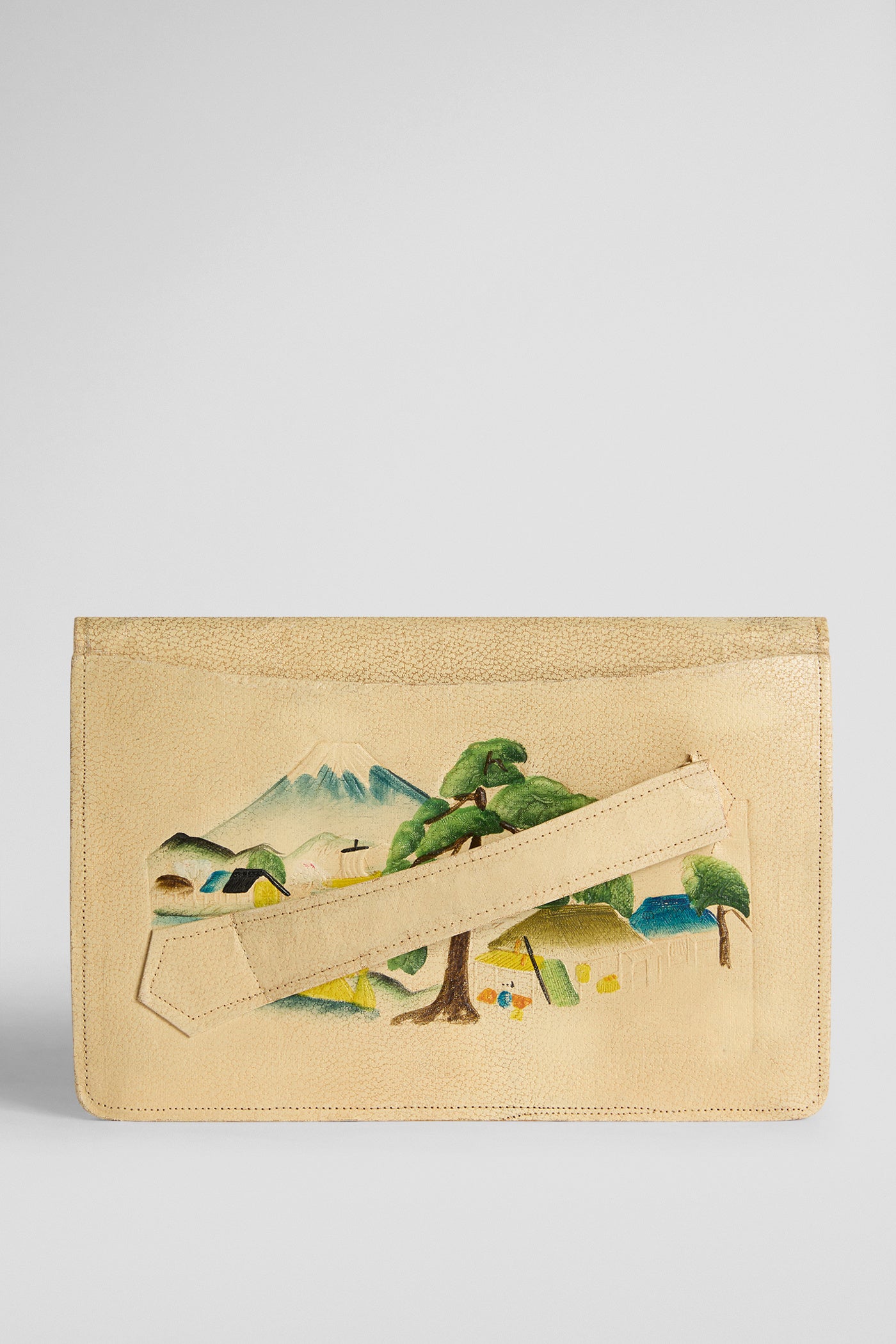 HAND-PAINTED JAPANESE PURSE - 30s