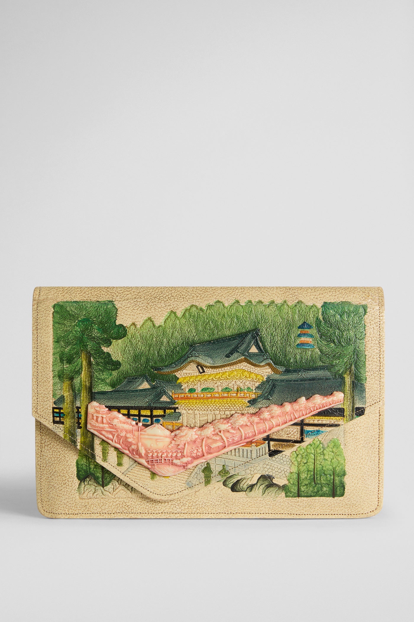 HAND-PAINTED JAPANESE PURSE - 30s