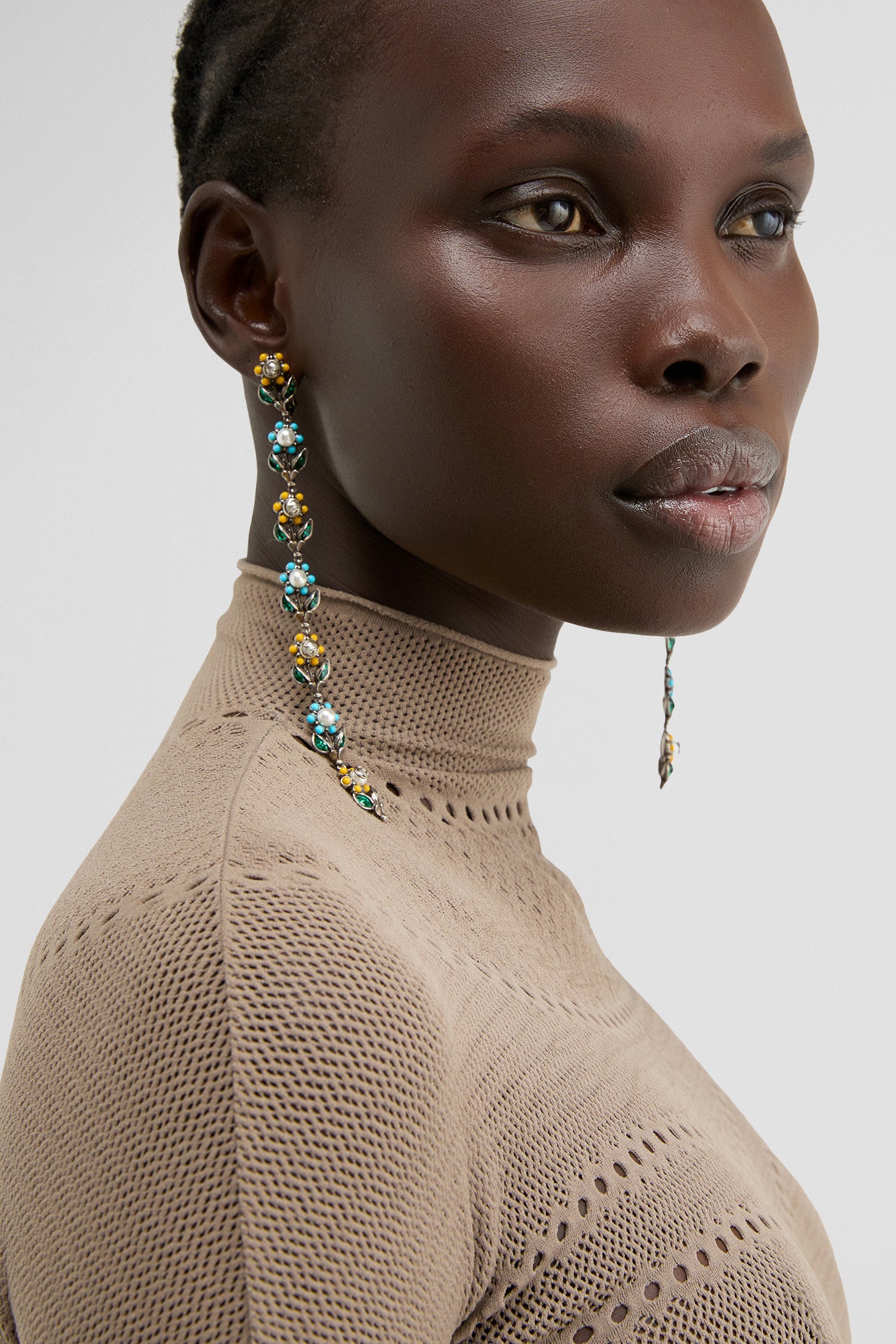 FLORAL DROP EARRINGS - GUCCI