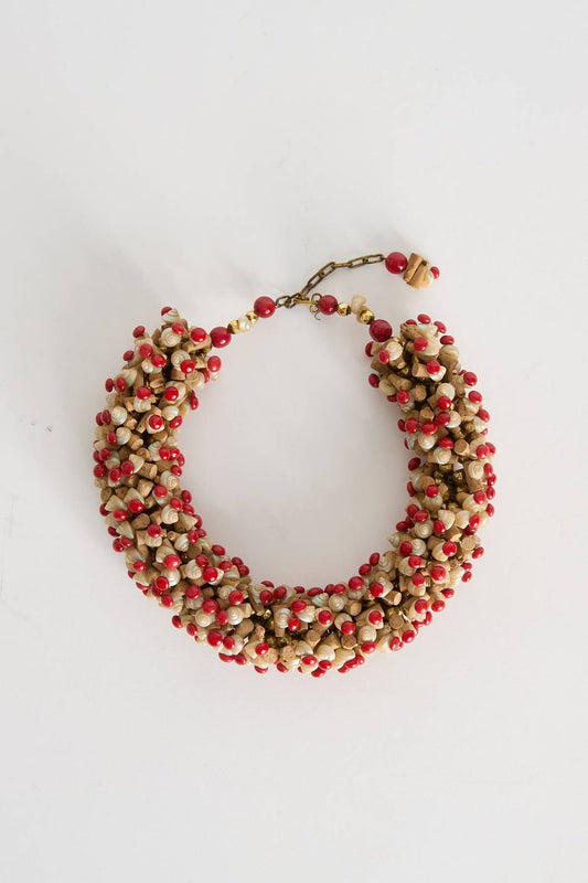 CHUNKY NECKLACE WITH SHELLS - VINTAGE