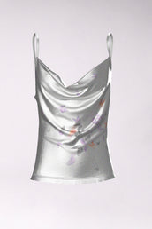 ITA TOP - LAMINATED SILVER BUTTERFLY