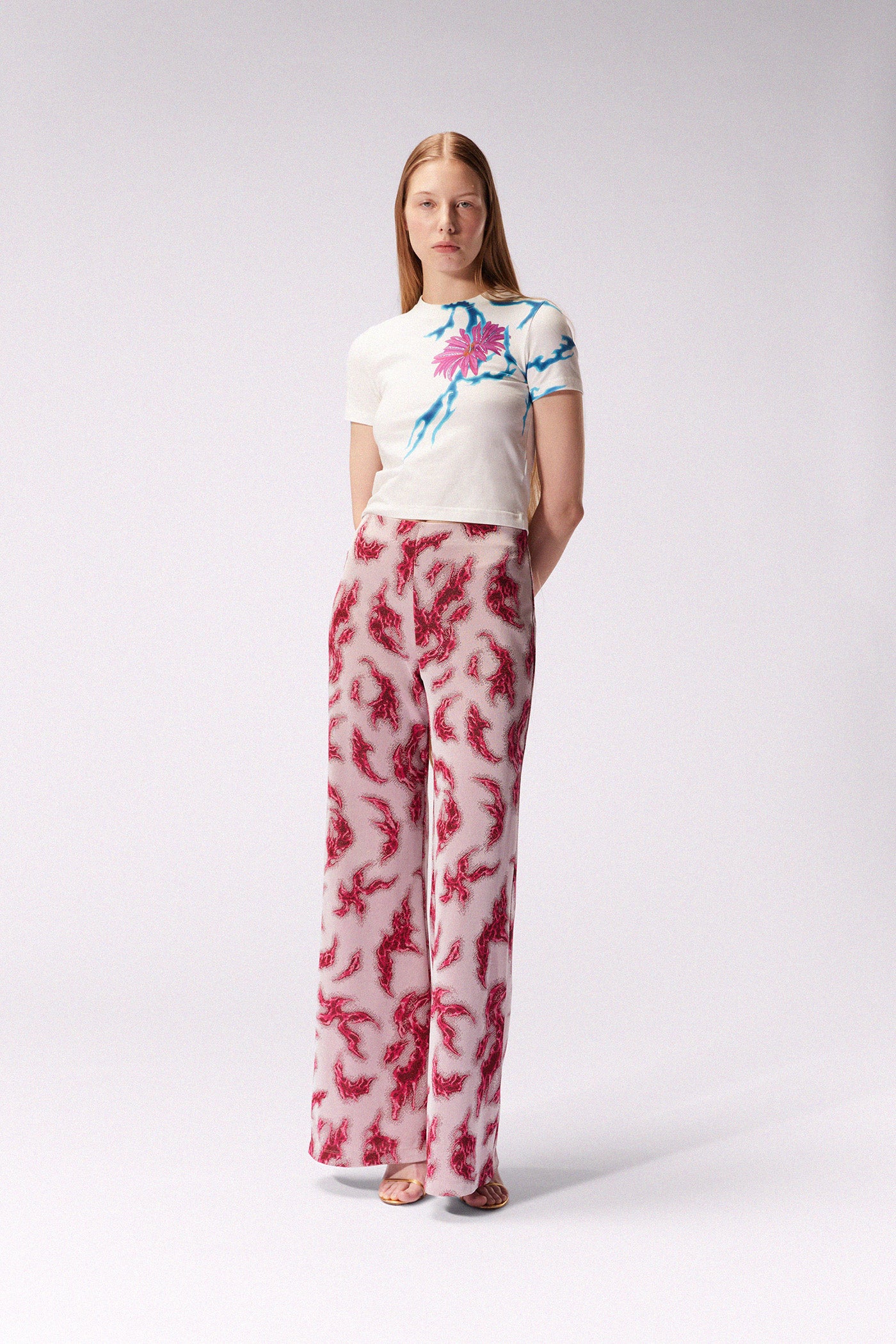 Pink High-Waisted Pants - Shannon H. Sullivan | Pink pants outfit, Paris  outfit ideas, Light pink pants