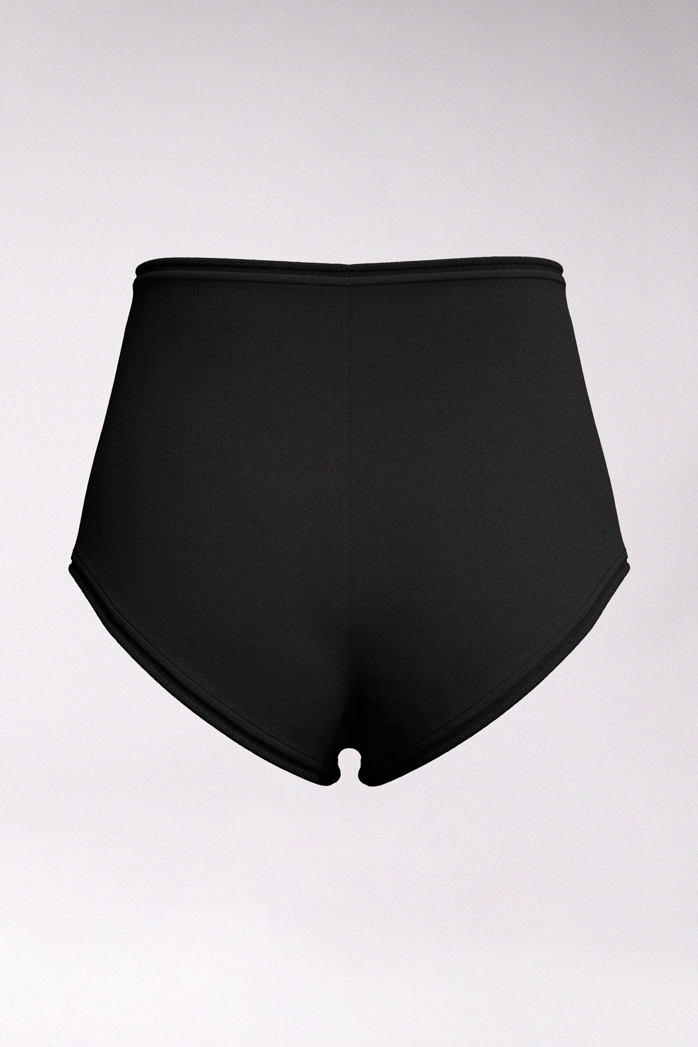 Rerita Shirred Micro Shorts in Black