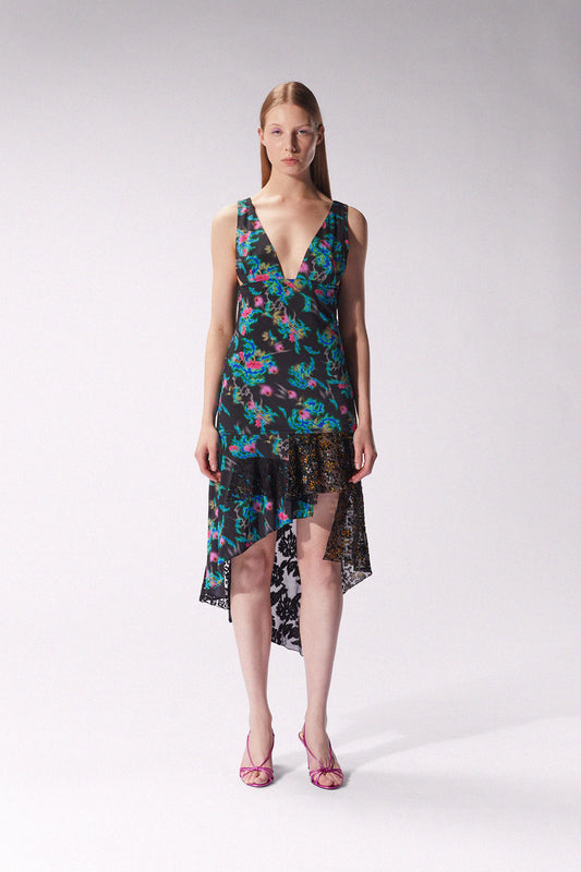 MACCAPANI - KATIE DRESS - FLORAL BLACK