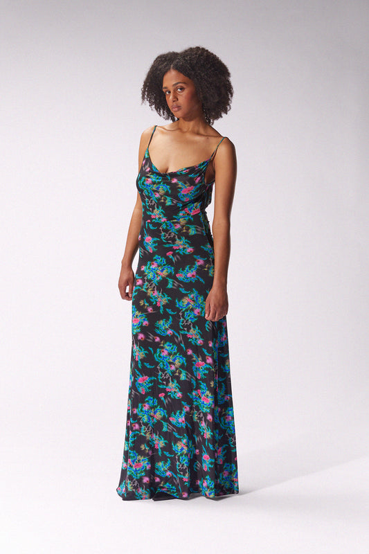 MACCAPANI - ITA DRESS - FLORAL BLACK