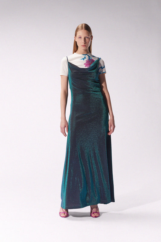 MACCAPANI - ITA DRESS - METALLIC GREEN